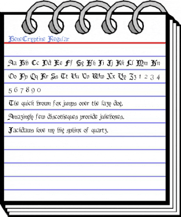 BeneCryptine Regular Font