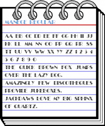 Manege Regular Font