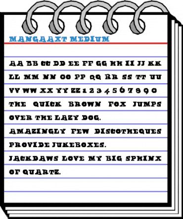 MangaAxt Medium Font