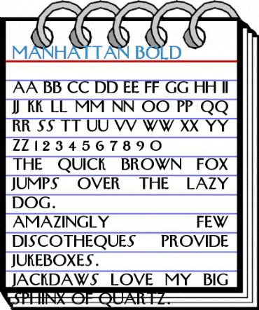 Manhattan Bold Font