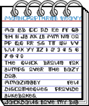 ManicPopThrill Heavy Font