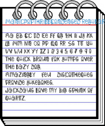 ManicPopThrillCondensed Regular Font