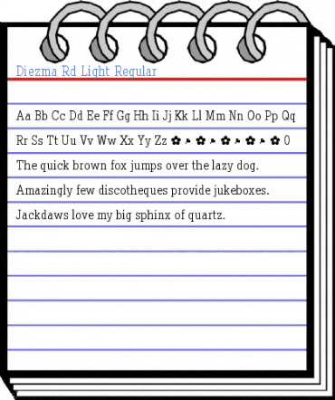 Diezma Rd Light Regular Font