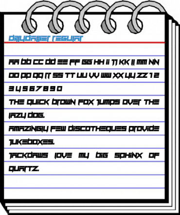 Dillydallier Regular Font
