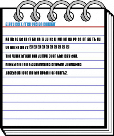 DIRTY ROCK Free Vesion Regular Font