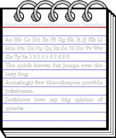 MarcBeckerOutline-Heavy Regular Font