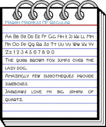 March Madness NF Regular Font