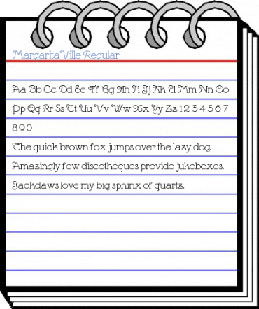 MargaritaVille Regular Font