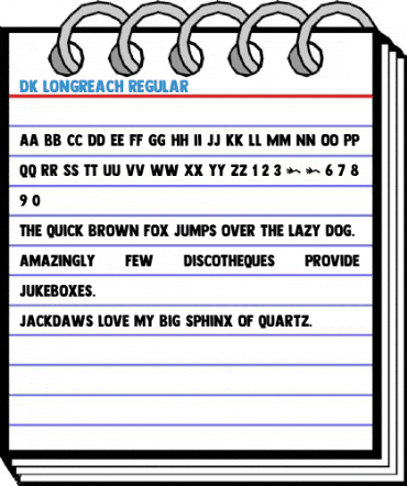 DK Longreach Regular Font