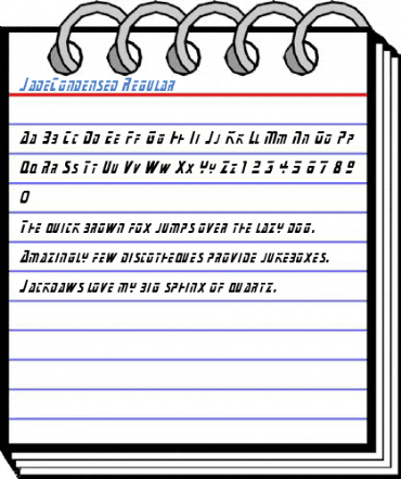 JadeCondensed Regular Font