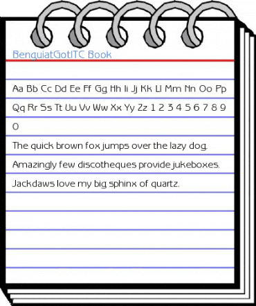 BenguiatGotITC Book Font