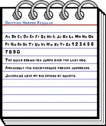 Dripping Horror Regular Font