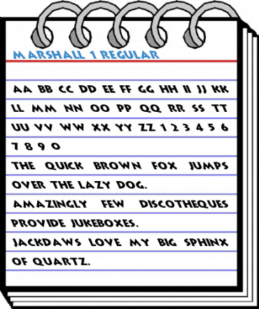 Marshall 1 Regular Font