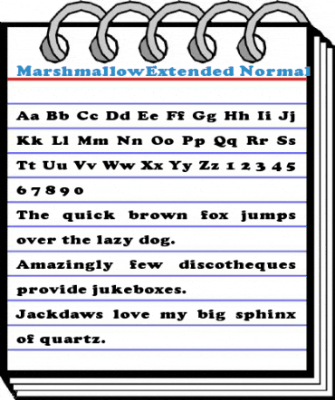 MarshmallowExtended Normal Font