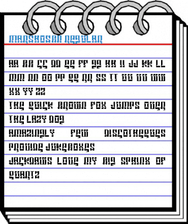 MARSHOSBN Regular Font