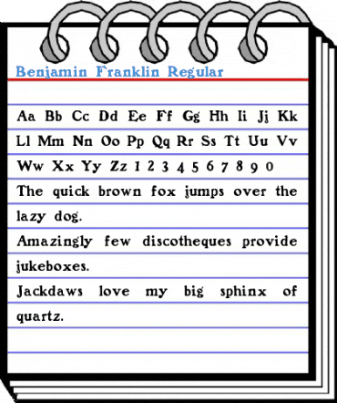 Benjamin Franklin Regular Font