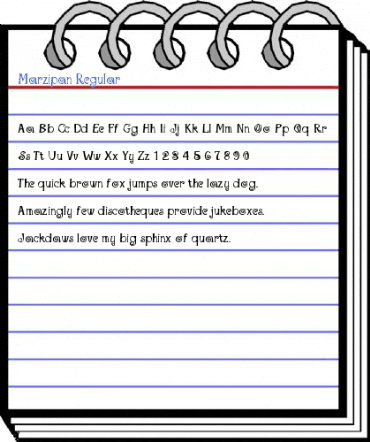 Marzipan Regular Font