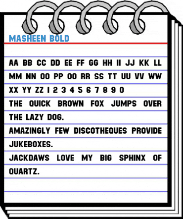 Masheen Bold Font
