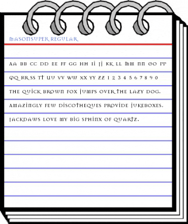 MasonSuper Regular Font