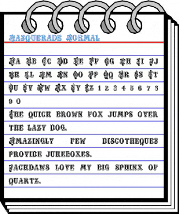 Masquerade Normal Font