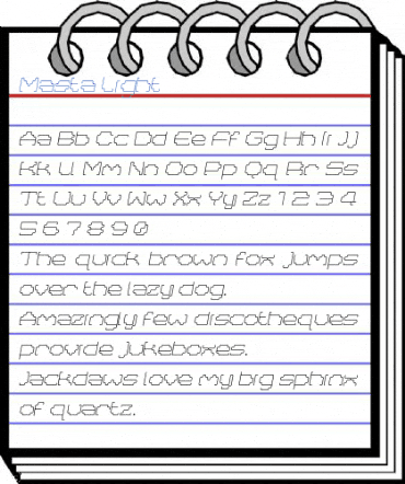 Masta Light Font