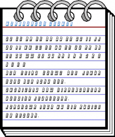 MasterCard Normal Font