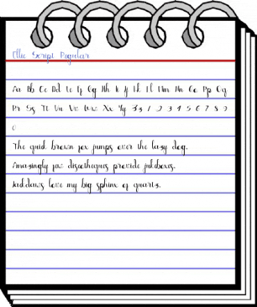 Ellic Script Regular Font