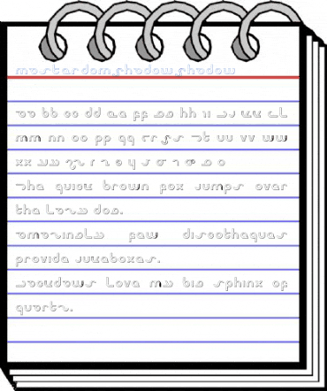Masterdom Shadow Shadow Font