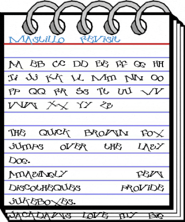 Mastillo2 Revisit Font