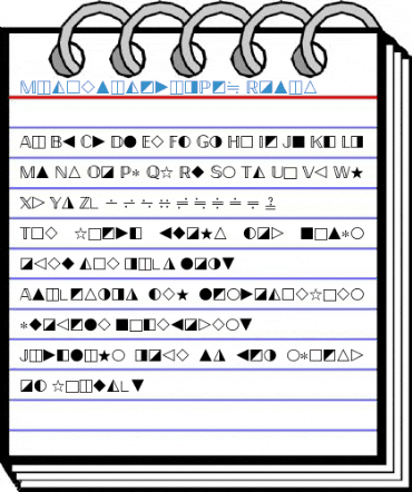 MathematicalPi6 Roman Font