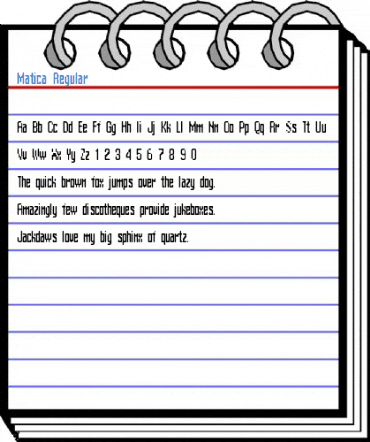 Matica Regular Font