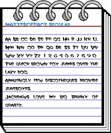 MATTEROFFACT Regular Font