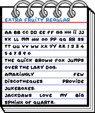 Extra Fruity Regular Font