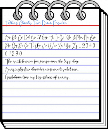 Falling Slowly Free Demo Regular Font
