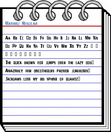 Mayaku Regular Font