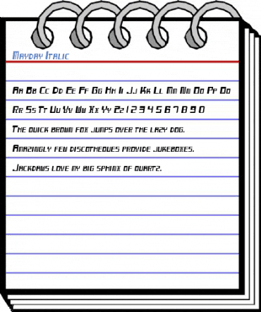 Mayday Italic Font