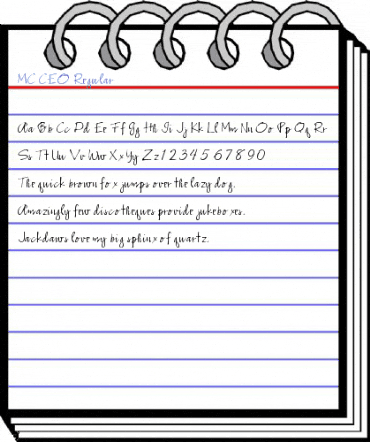 MC CEO Regular Font