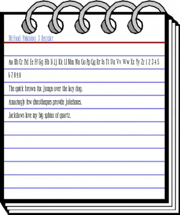 McFood Poisoning 3 Regular Font