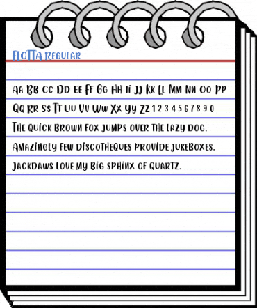 FLOTTA Regular Font