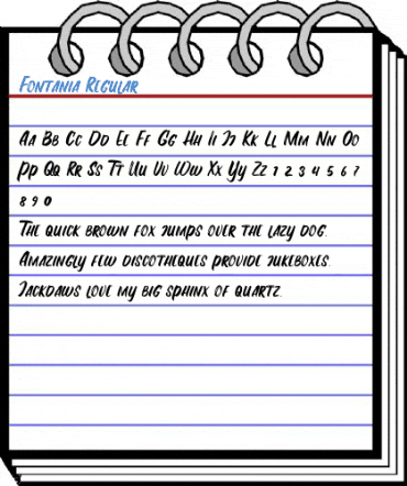 Fontania Regular Font