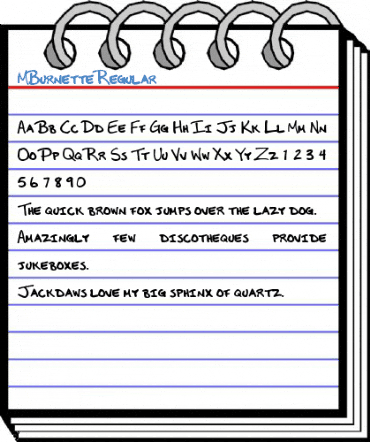 MBurnette Regular Font