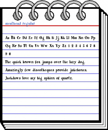 meathead regular Font