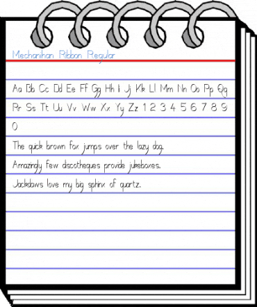 Mechanihan Ribbon Font