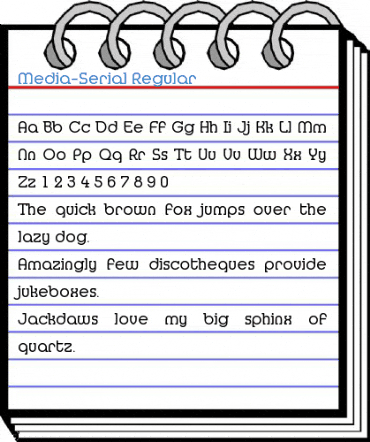 Media-Serial Regular Font