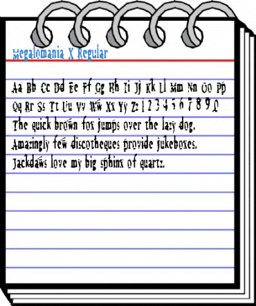 Megalomania X Regular Font