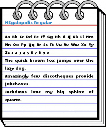 MEgalopolis Regular Font