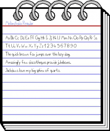 Melancholia Regular Font