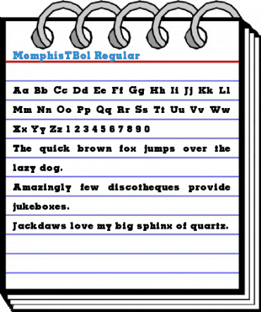 MemphisTBol Regular Font
