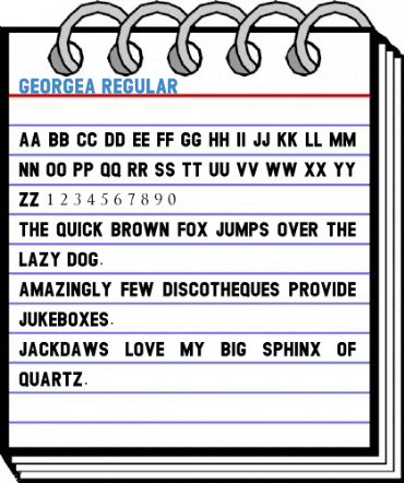 GEORGEA Regular Font