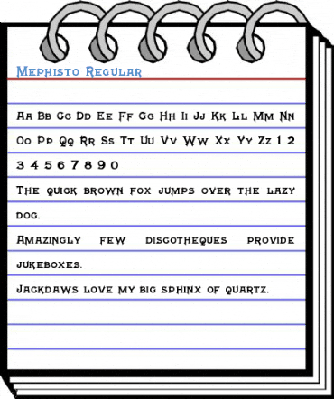 Mephisto Regular Font